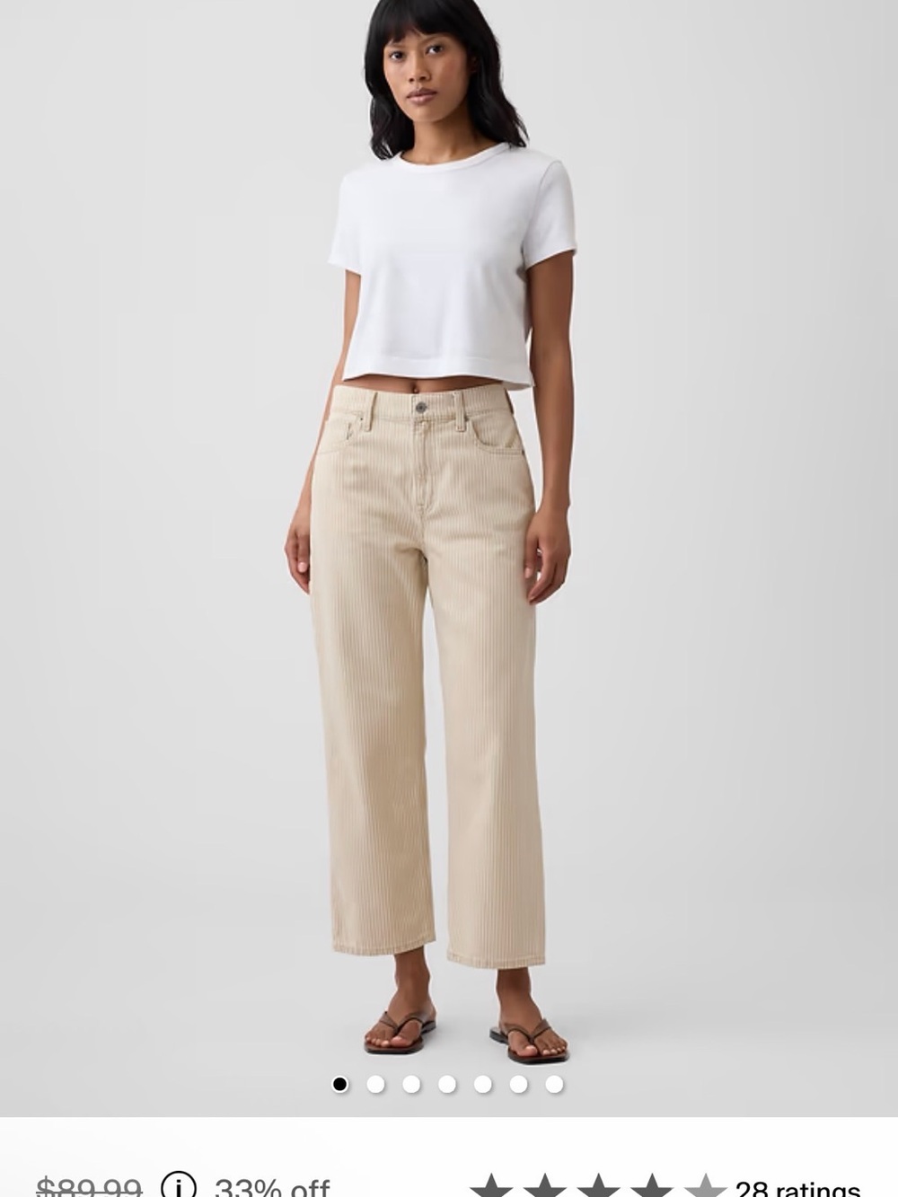 Gap Supersoft relaxed straight crop 8/29